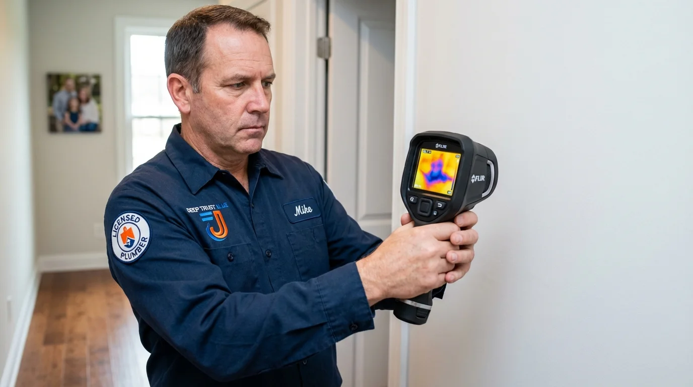 Thermal imaging leak detection by Johns Plumbing LLC in Danielsville